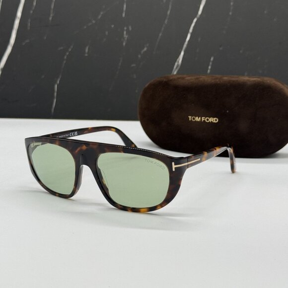 NEW TOM FORD EDWARD-02 TF1002 52N SUNGLASSES FT1002/S 52N UNISEX HAVANA - Picture 1 of 8